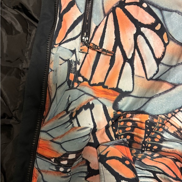 Roxy Women's Abstract Blue and Orange Ski Jacket - Picture 9 of 13